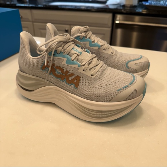 HOKA Skyward X Women’s Running Shoes Sneaker Grey Aqua NEW IN BOX Sz 6.5 - Picture 6 of 8